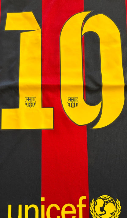 Messi #10 FC Barcelona Nike 2015 Final Berlin Champions League Football Soccer Jersey