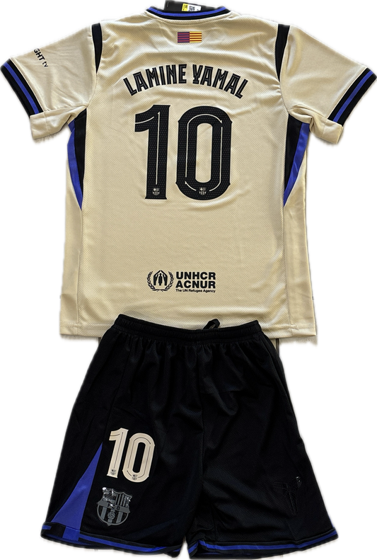 Lamine Yamal #10 FC Barcelona 2025-2026 Kobe Edition Youth Kids Kit - Jersey & Shorts Set