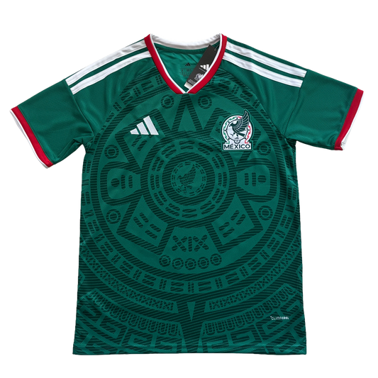 Mexico 2026 Aztec Sun Stone Green Jersey Adidas World Cup Special Edition