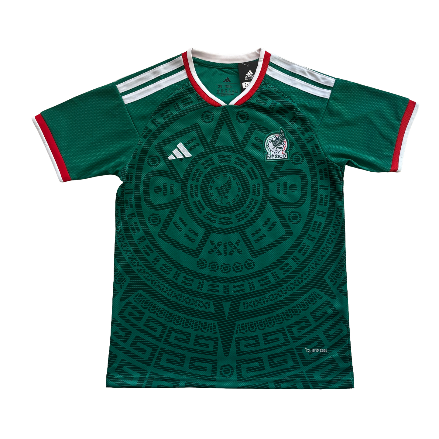 Mexico 2026 Aztec Sun Stone Green Youth Kids Jersey & Shorts Kit World Cup Special Edition