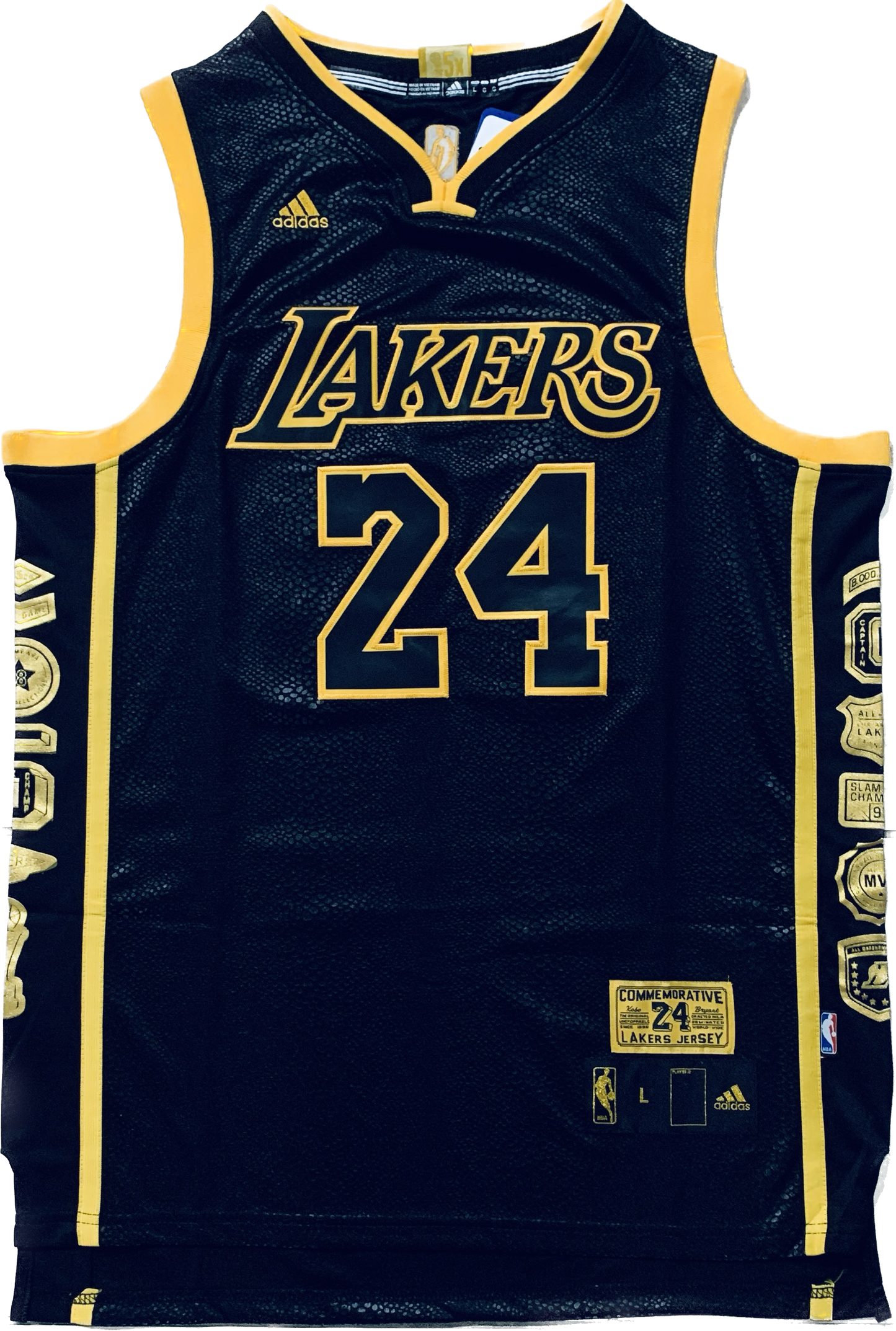 Los Angeles Lakers 24 Bryant Commemorative Retirement Jersey 5x Champions NBA