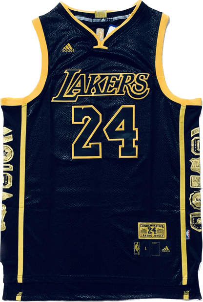 Los Angeles Lakers 24 Bryant Commemorative Retirement Jersey 5x Champions NBA