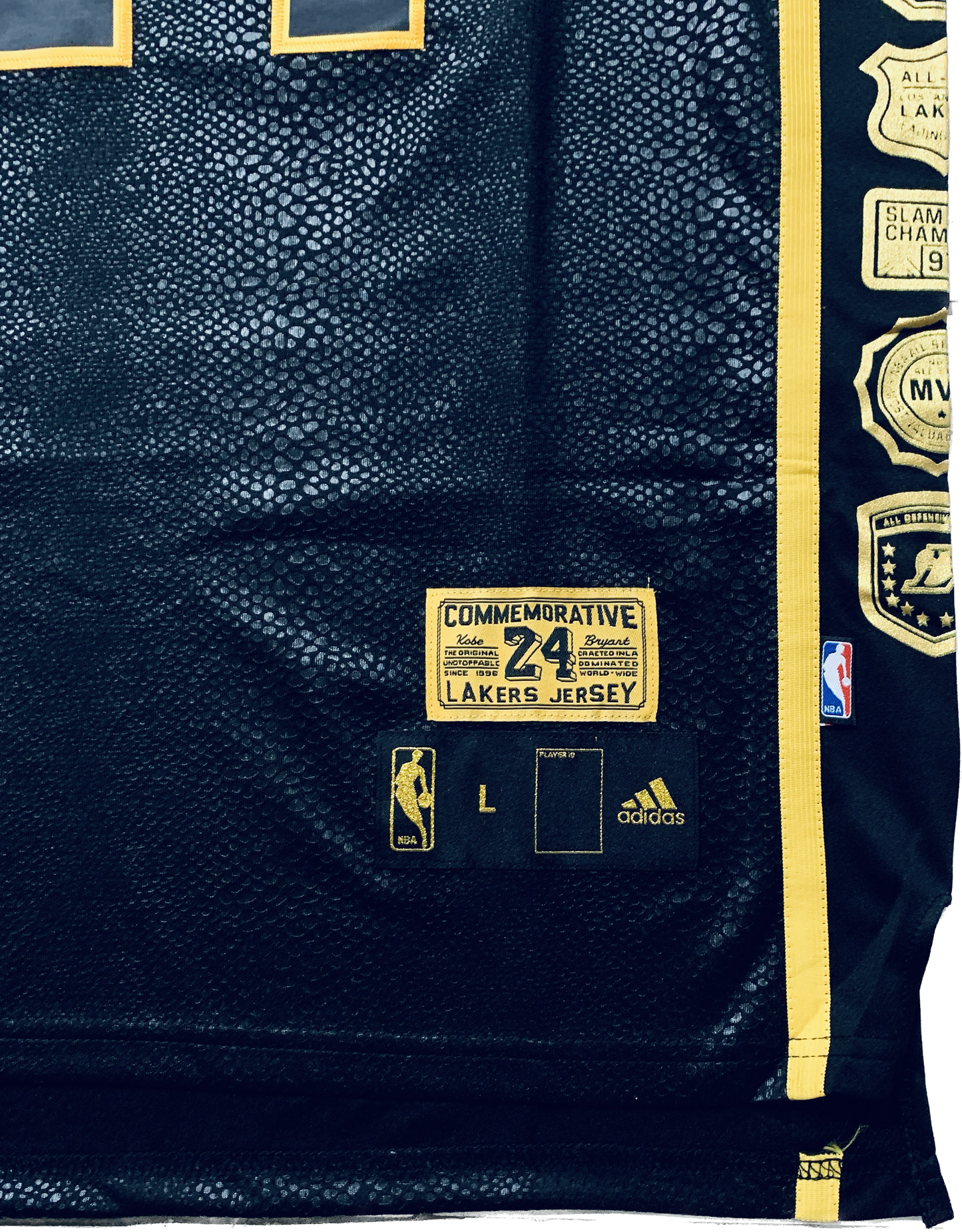 Los Angeles Lakers 24 Bryant Commemorative Retirement Jersey 5x Champions NBA