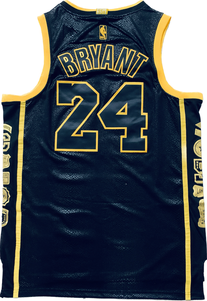 Los Angeles Lakers 24 Bryant Commemorative Retirement Jersey 5x Champions NBA