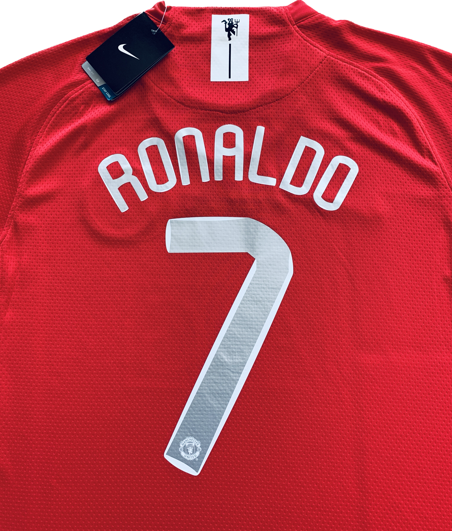 Manchester United 2007/2008 Cristiano Ronaldo Soccer Jersey Home Champions League MENS