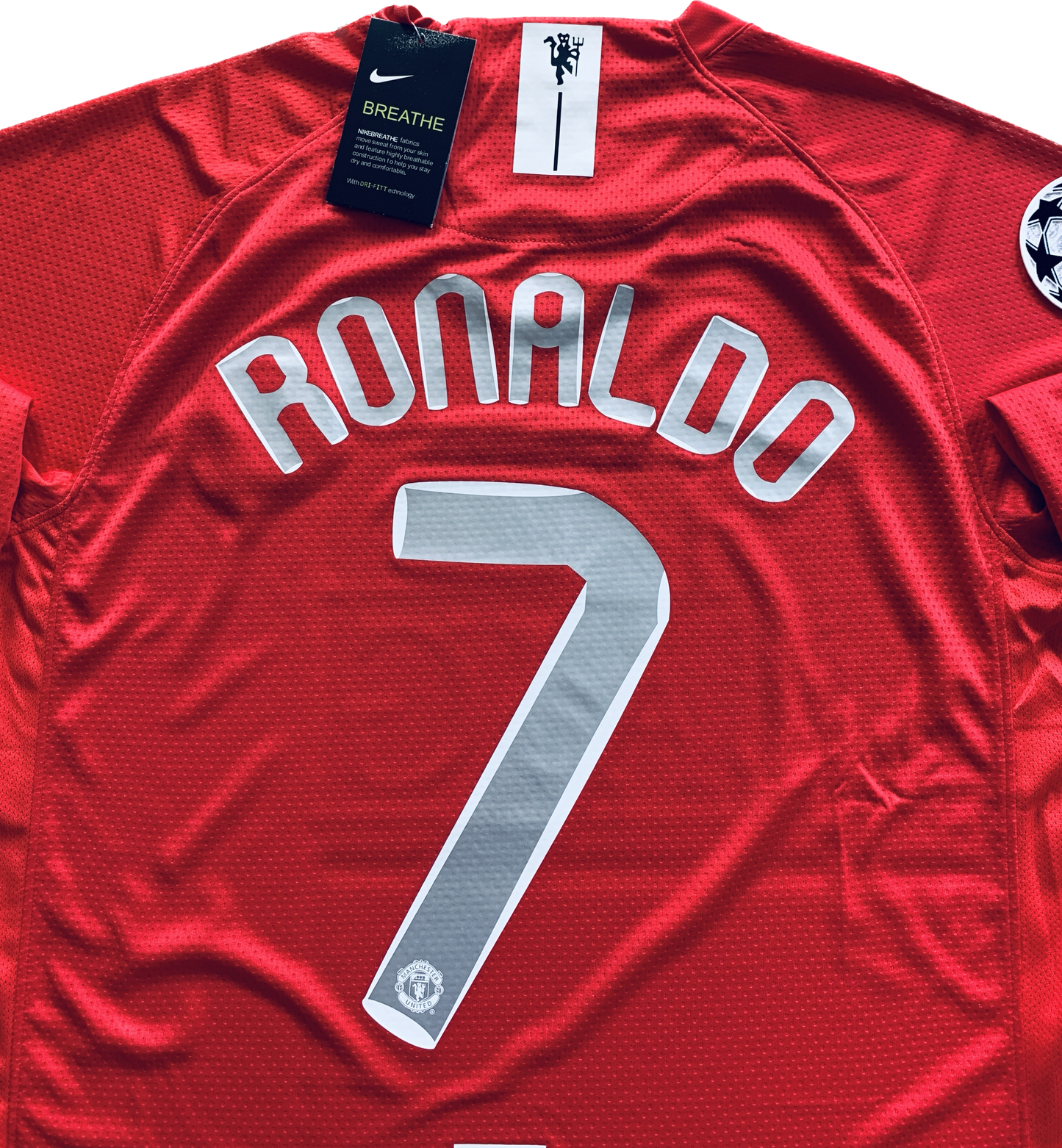Retro Cristiano Ronaldo #7 2007/2008 UCL Final Manchester United Long Sleeve MENS Jersey UEFA Champions League