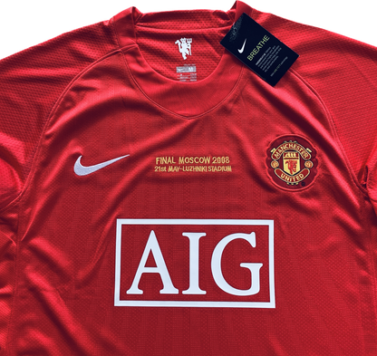 Retro Cristiano Ronaldo #7 2007/2008 UCL Final Manchester United Long Sleeve MENS Jersey UEFA Champions League
