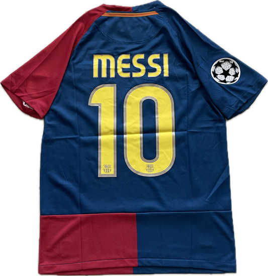 Messi #10 FC Barcelona 2009 Final Roma Champions League Football Soccer Jersey MENS
