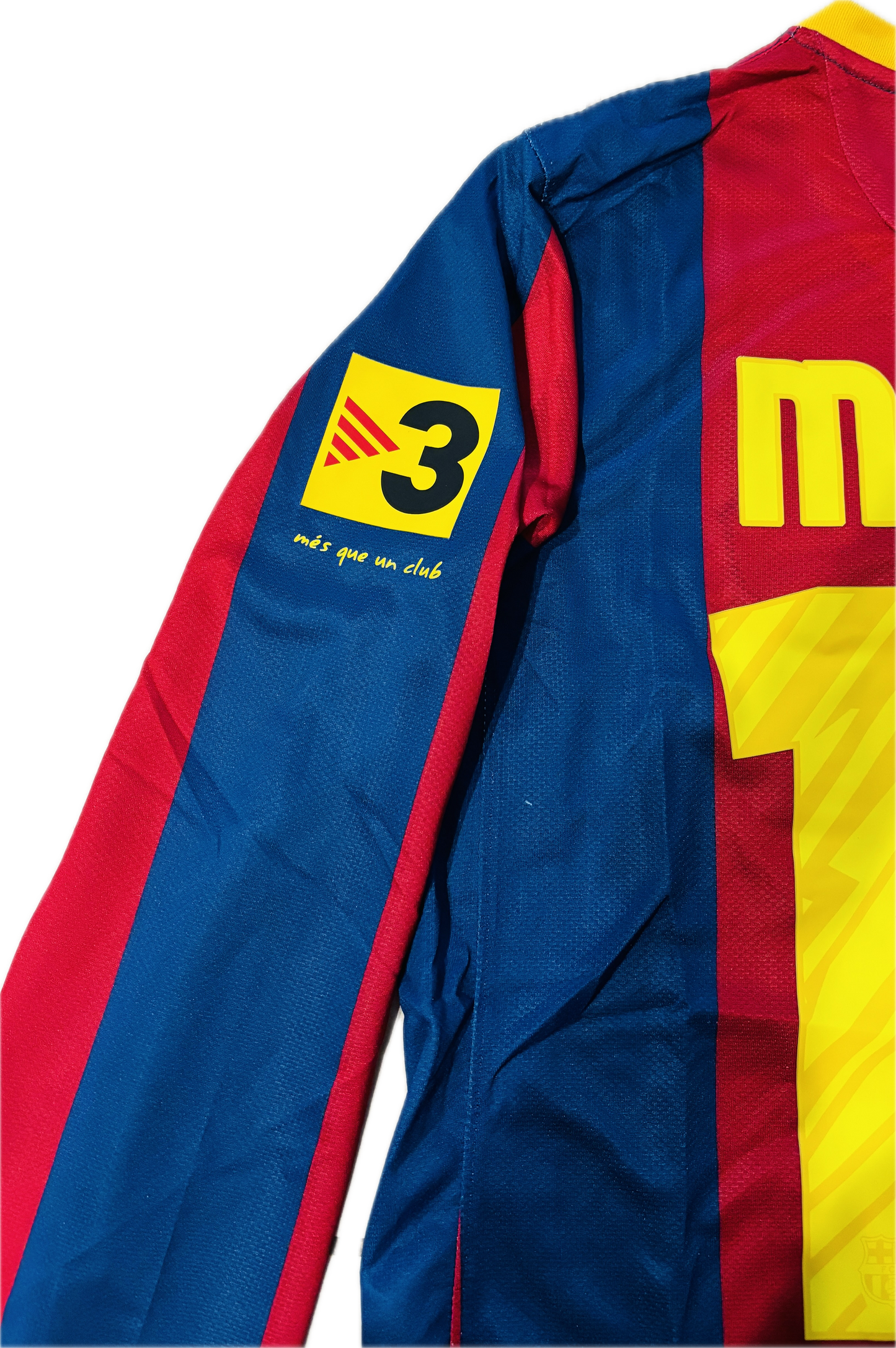 FC Barcelona Nike 2009-2010 Messi #10 Long Sleeve Home Jersey with FIFA Champions Patch