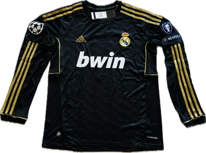 Cristiano Ronaldo #7 2011/12 Real Madrid Away Black long sleeve UCL champions league jersey