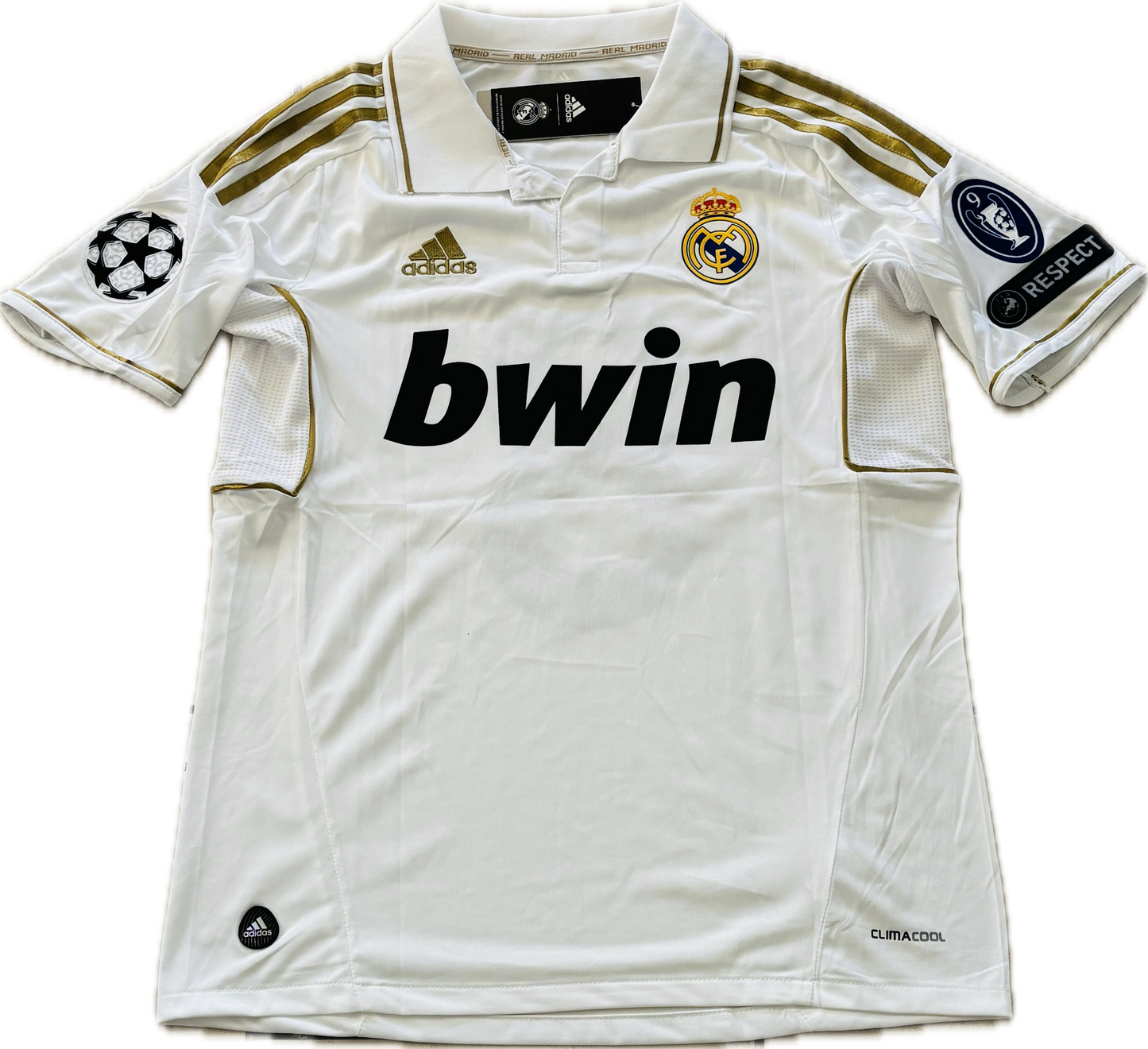 Kaka #8 2011/12 Real Madrid White short sleeve UCL champions league Soccer Jersey