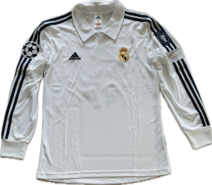 Zidane # 5 Real Madrid 2002-2003 Adidas Retro Classic UCL Long Sleeve Jersey