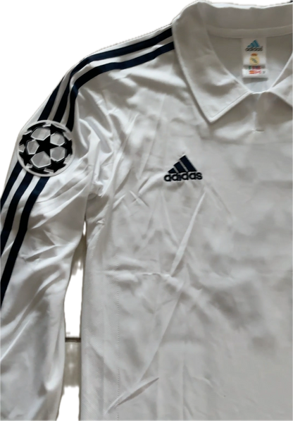 Zidane # 5 Real Madrid 2002-2003 Adidas Retro Classic UCL Long Sleeve Jersey