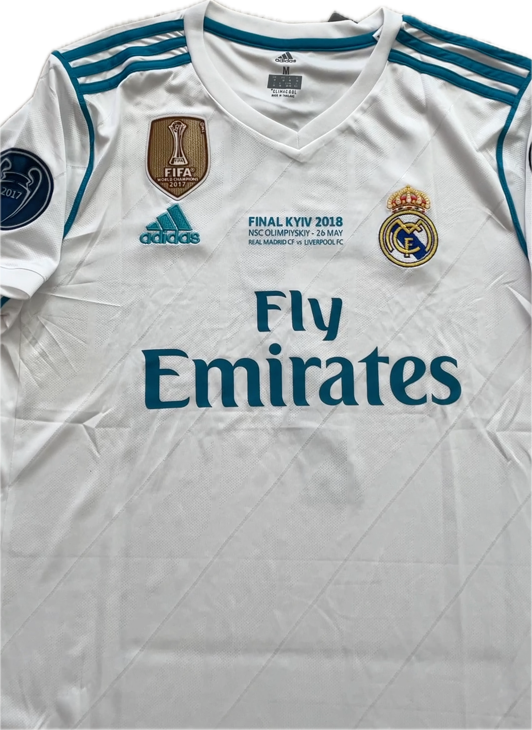 Real Madrid Cristiano Ronaldo 7 Soccer Jersey 2017 2018 La Liga Champions League Kyiv Mens