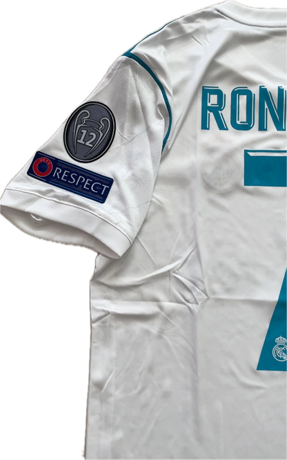 Real Madrid Cristiano Ronaldo 7 Soccer Jersey 2017 2018 La Liga Champions League Kyiv Mens