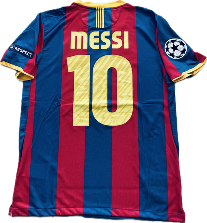 Messi #10 FC Barcelona 2011 Final London Champions League Football Soccer Jersey