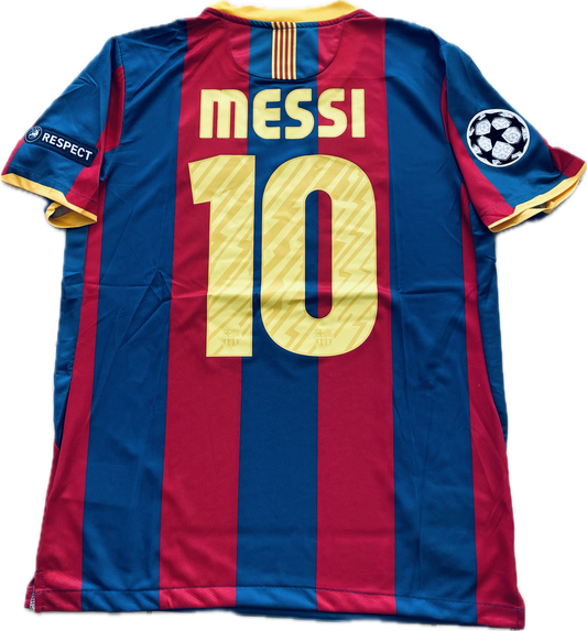 Messi 10 Nike FC Barcelona 2011 Final London Champions League Football Soccer Jersey Berlin Ballstar