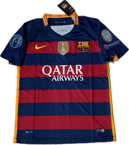 Messi 10 FC Barcelona 2015 Nike Final Champions League Football Soccer Jersey
