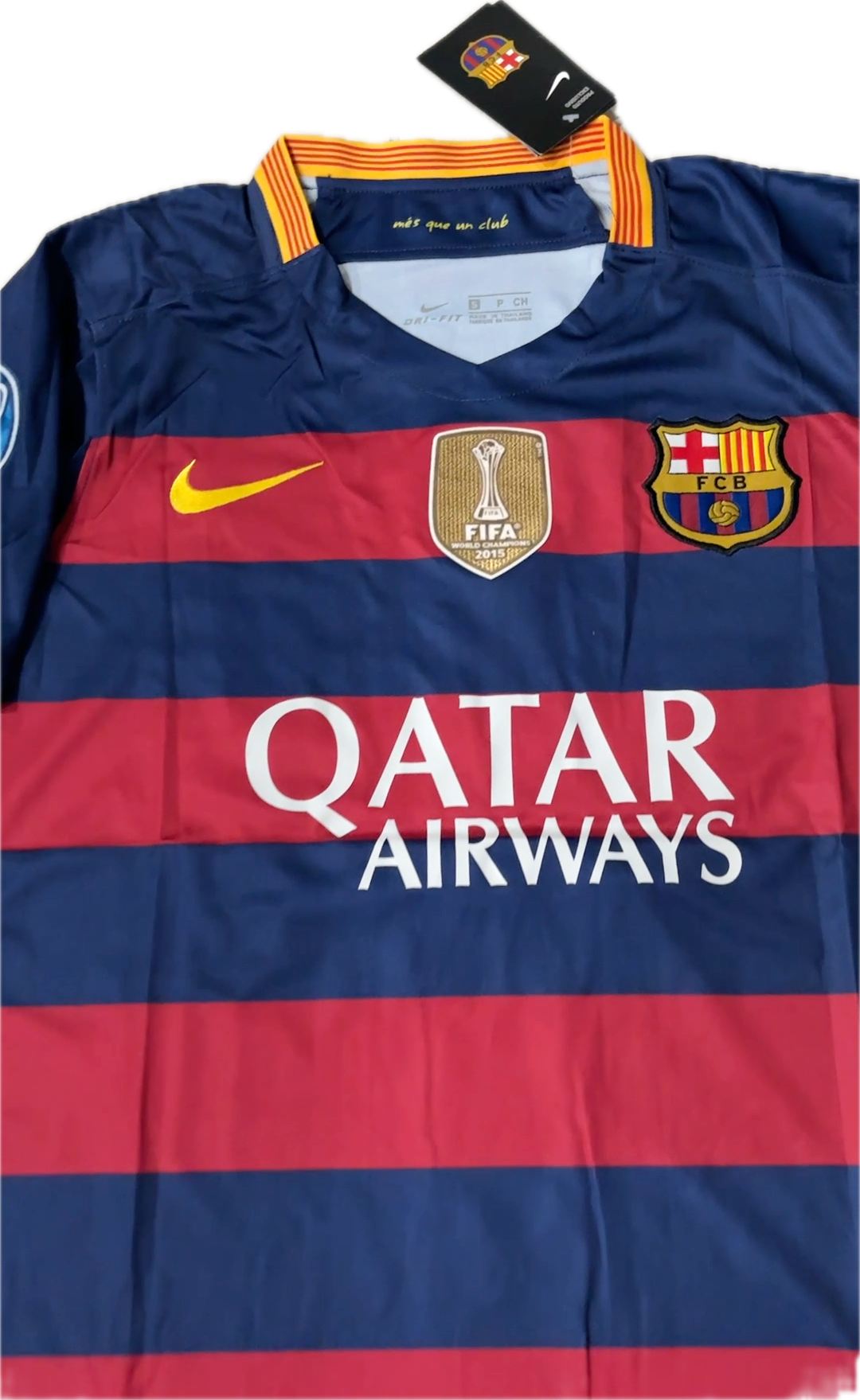 Messi 10 FC Barcelona 2015 Nike Final Champions League Football Soccer Jersey