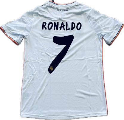 Cristiano Ronaldo 2014 Real Madrid Adidas White Lisbon Final 9 UCL champions league Soccer MENS