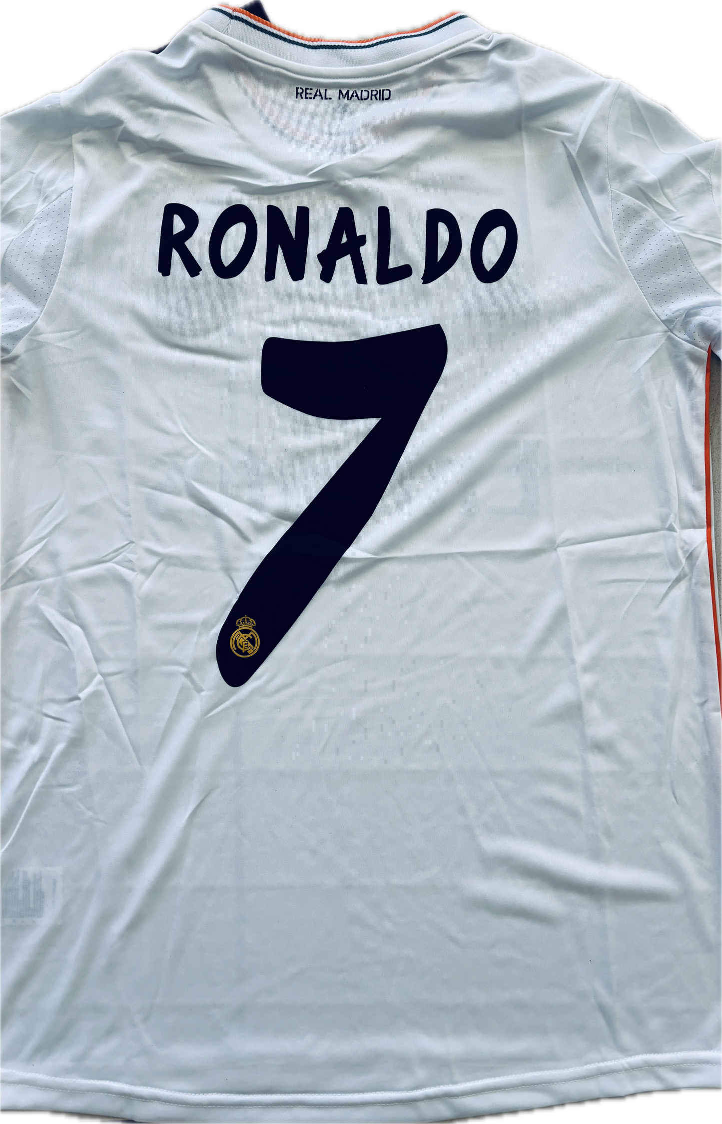 Cristiano Ronaldo 2014 Real Madrid Adidas White Lisbon Final 9 UCL champions league Soccer MENS