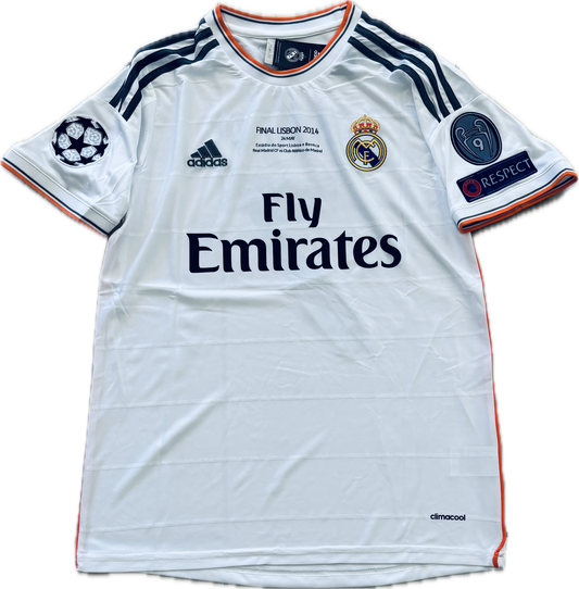 Cristiano Ronaldo 2014 Real Madrid Adidas White Lisbon Final 9 UCL champions league Soccer MENS