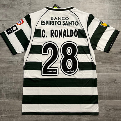 C. Ronaldo #28 2002-03 - SPORTING LISBOA HOME | RETRO