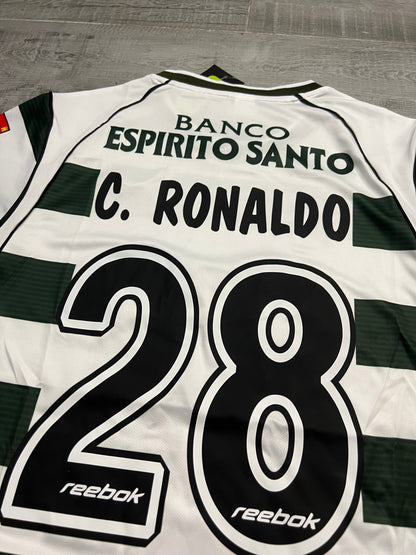 C. Ronaldo #28 2002-03 - SPORTING LISBOA HOME | RETRO