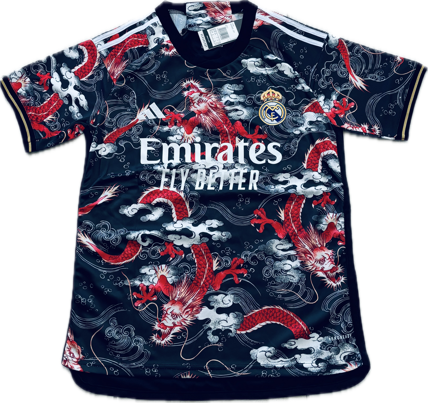 Kylian Mbappe #9 Real Madrid Home Jersey Yakuza Tattoo design Japan champions league Soccer
