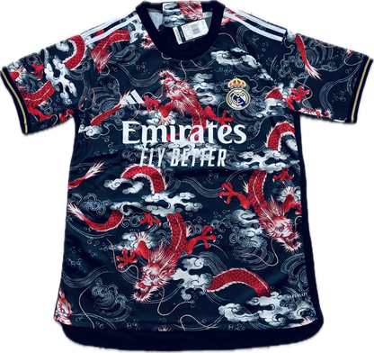 Kylian Mbappe #9 Real Madrid Home Jersey Yakuza Tattoo design Japan champions league Soccer