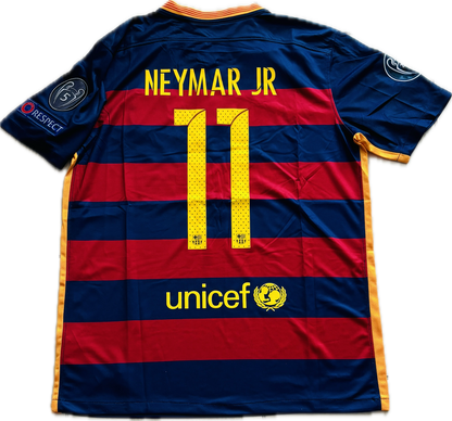 Neymar Jr #11 FC Barcelona 2015 Nike Final Champions League Football Soccer Jersey MENS