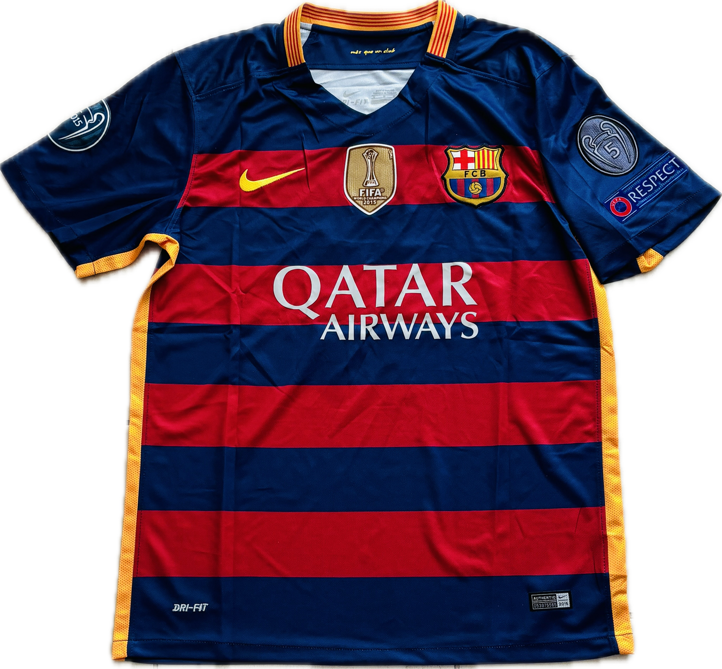 Neymar Jr #11 FC Barcelona 2015 Nike Final Champions League Football Soccer Jersey MENS