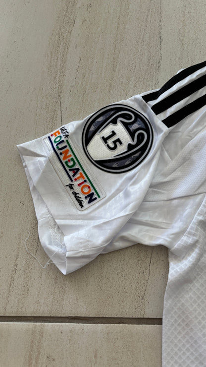 Kylian Mbappe #9 Real Madrid 2023/24 Home Jersey 15 champions league White UCL MENS champions league Soccer jersey