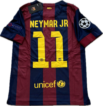 Neymar JR 11 FC Barcelona Nike 2015 Final London Champions League Football Soccer Jersey MENS