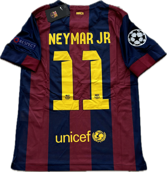 Neymar JR #11 FC Barcelona 2015 Final London Champions League Football Soccer Jersey MENS