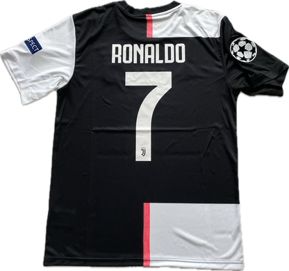 Juventus Cristiano Ronaldo #7 Soccer Jersey 2019/2020 Champions League Black MENS