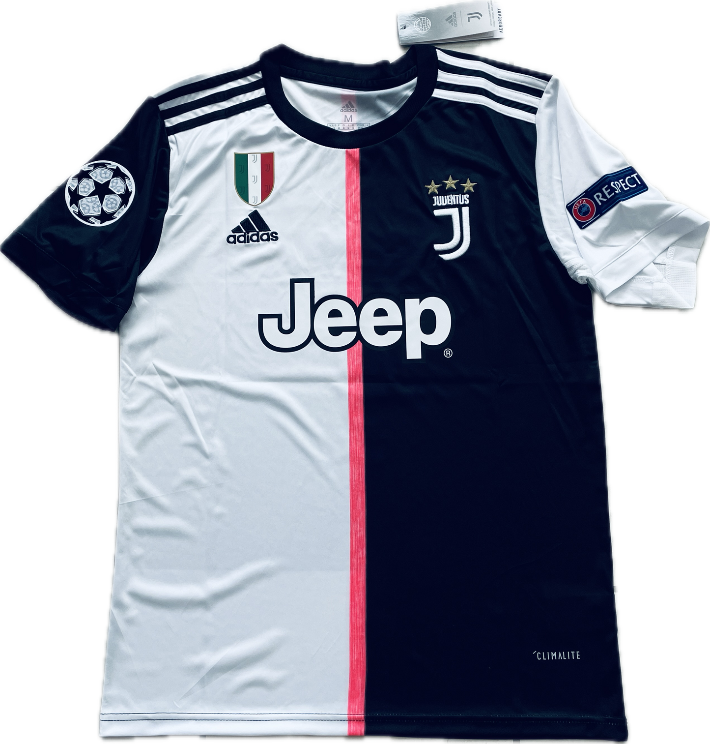 Juventus Cristiano Ronaldo #7 Soccer Jersey 2019/2020 Champions League Black MENS