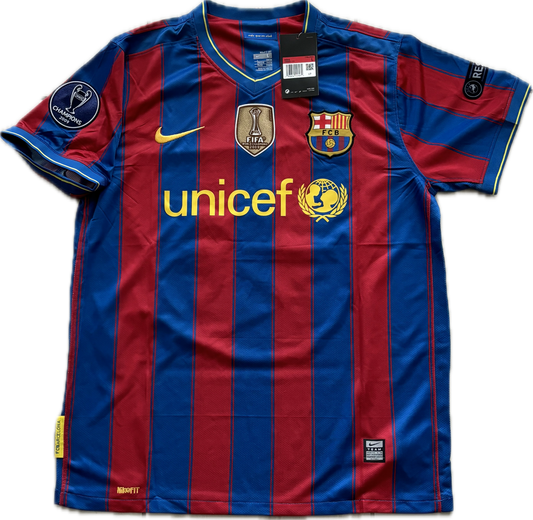 Messi #10 FC Barcelona Nike 2010 UCL Finals Home Champions League Football Soccer jersey