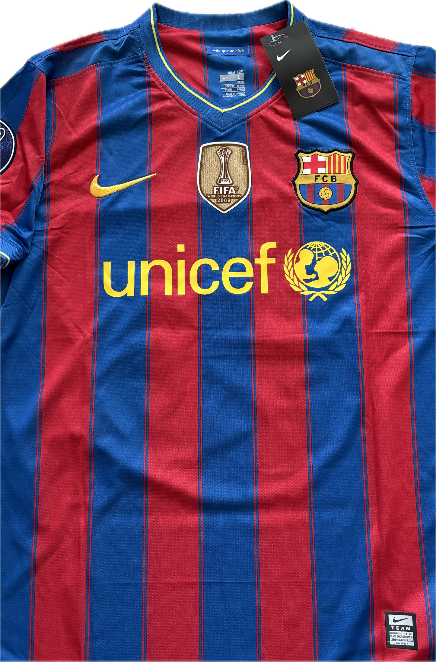 Messi #10 FC Barcelona Nike 2010 UCL Finals Home Champions League Football Soccer jersey