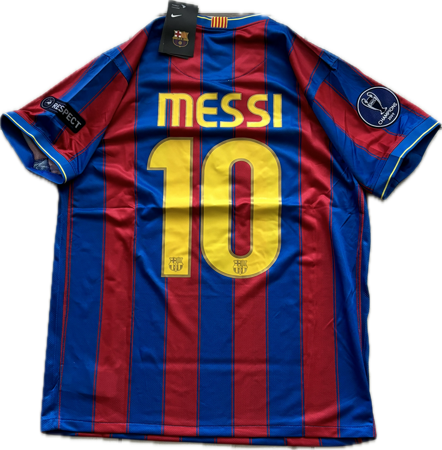 Messi #10 FC Barcelona Nike 2010 UCL Finals Home Champions League Football Soccer jersey