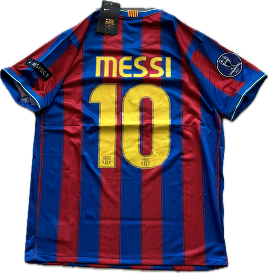 Messi #10 FC Barcelona 2010 UCL Finals Home Champions League Football Soccer jersey