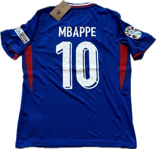 Kylian Mbappe #10 Nike France Home Jersey Euro World Cup jersey MENS Royal Blue