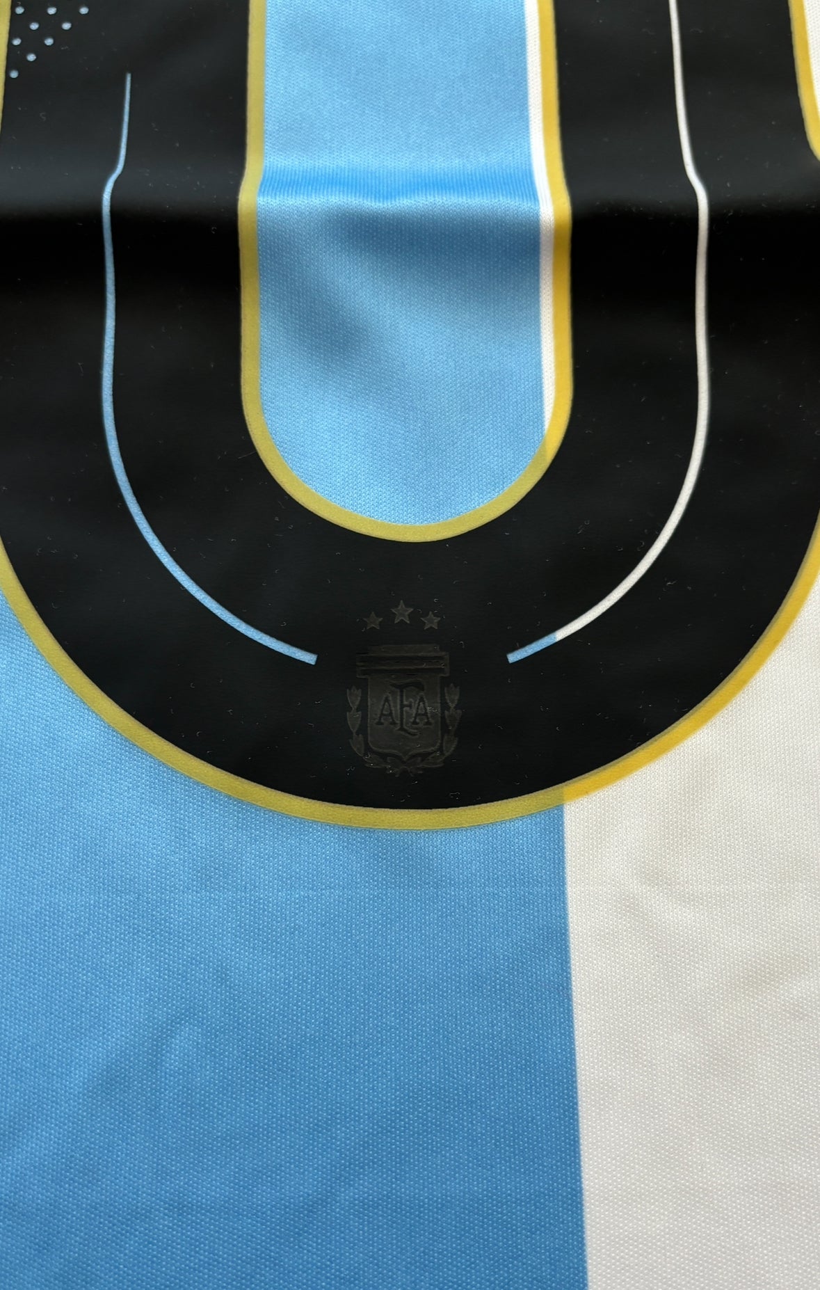 Argentina Messi 10 Adidas FIFA 3 Star World Cup Star 2024 Copa Gold Jersey MENS