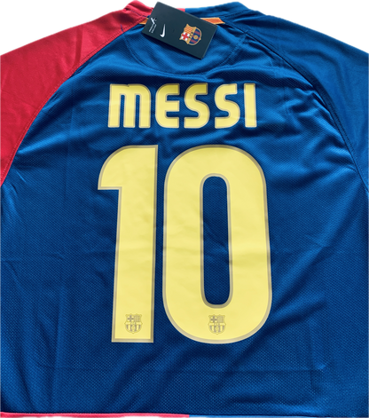 Messi #10 FC Barcelona 2009 Final Roma Champions League Football Soccer Jersey MENS