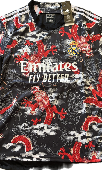 Kylian Mbappe #9 Real Madrid Home Jersey Yakuza Tattoo design Japan champions league Soccer