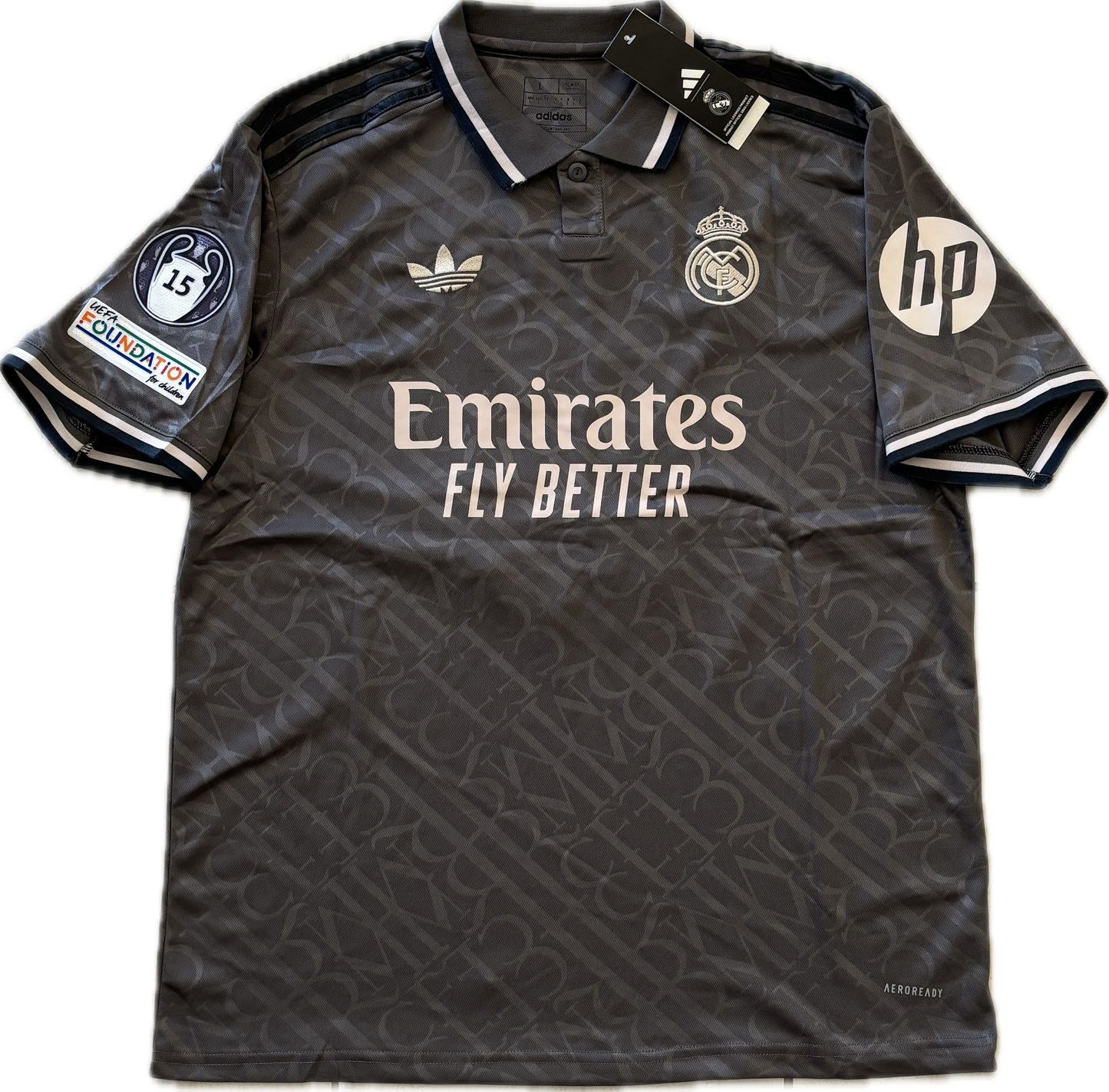 Kylian Mbappe #9 Real Madrid 2023/24 Home Jersey champions league Black third MENS Soccer jersey