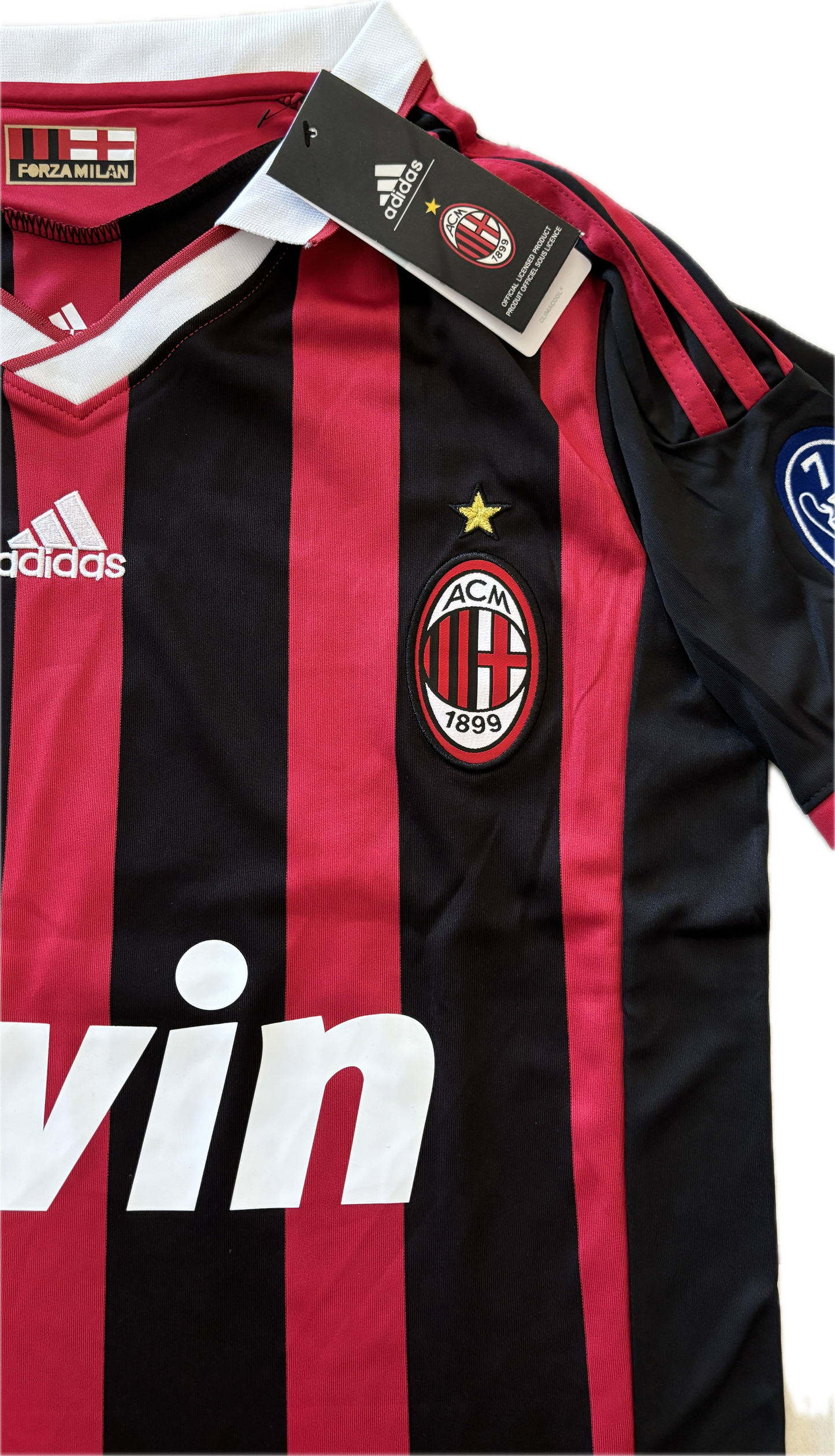 Ronaldinho #80 Jersey AC Milan 2008/2009 Retro Football Soccer Jersey Football Champions League Red Black UCL MENS