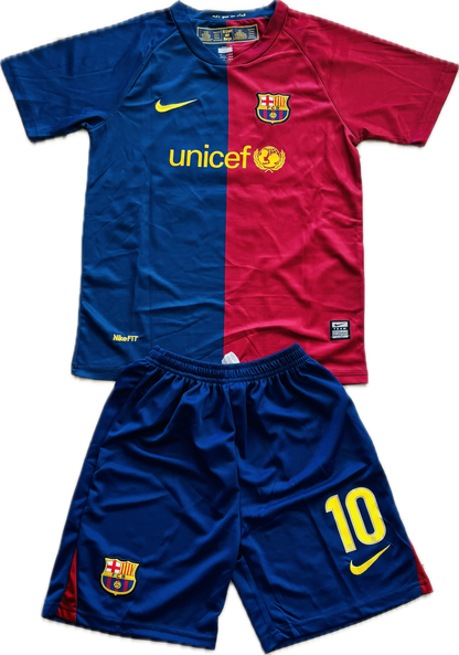 Messi 10 FC Barcelona 2009 Nike Final Roma Champions League Football Soccer Jersey Youth Kids