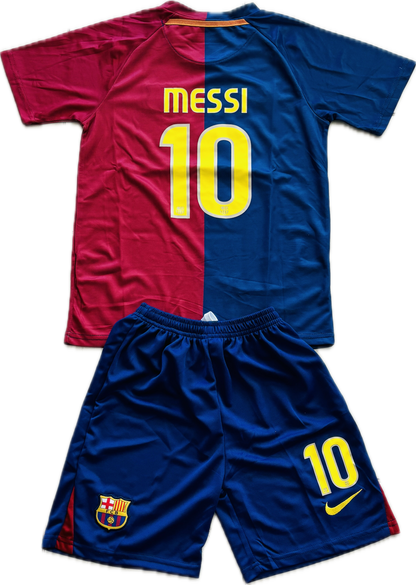 Messi 10 FC Barcelona 2009 Nike Final Roma Champions League Football Soccer Jersey Youth Kids