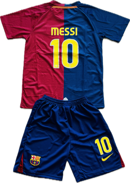 Messi 10 FC Barcelona 2009 Nike Final Roma Champions League Football Soccer Jersey Youth Kids